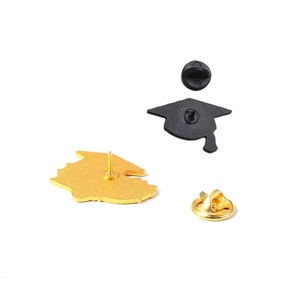 Custom Flower Scroll Doctoral <b>Hat</b> Badge Graduation Season Cap Brooch Metal Badge Enamel <b>Pins</b> - Product Image 4
