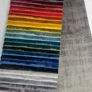 중국 제조 업체 뜨거운 판매 네덜란드 벨벳 접착제 양각 직물 실내 장식품 소파 섬유 - Product Image 2