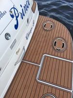 Plancher de bateau en mousse EVA imitation teck personnalisé Komin Two Color Sea Ray 270 Sundancer