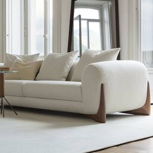 Conjunto de muebles modernos para sala de estar, sala de estar suave, moderno, minimalista, en forma de <span class=keywords><strong>L</strong></span>, seccional, de tela de lino blanca, sofá Modular - Product Image 3