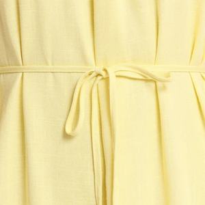 Vestido Largo Informal de Verano 2025 para Mujer, de Algodón y Lino, Estilo Casual, Color Sólido - Product Image 6