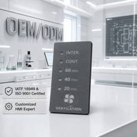 Commutateurs de clavier à membrane de précision personnalisés et durables avec circuits flexibles pour panneaux avant d'équipements de test graphique HMI