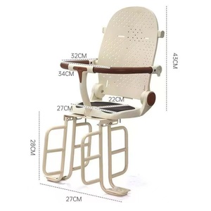 Siège enfant pour vélo, siège de sécurité pour vélo électrique monté à l'arrière, siège enfant pliable à une touche pour VTT, protection complète - Product Image 5