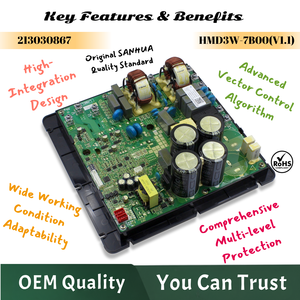 Genuine SANHUA HMD3W‑7D01 213030867 Compressor Inverter Driver PCB Board <b>AC</b> Outdoor Unit Variable‑Frequency Control Circuit Boar - Product Image 5