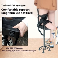 Béquille télescopique antidérapante à une seule jambe, marcheur pour fracture, entorse de la cheville, équipement de rééducation auxiliaire pour la marche