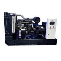 Groupe électrogène diesel refroidi par eau à châssis ouvert 300 kW 375 kVA, triphasé 50/60 Hz, ATS en option, groupe électrogène de secours industriel