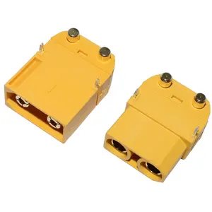 XT90PW 4.5mm Gold-Plated Banana Plug Connector Male Female Horizontal Connectors Amass XT90PW Adapter for RC DIY Parts