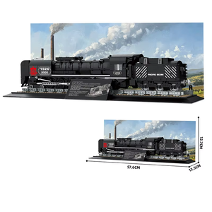 High-end New 66801 Creativity Steam Locomotive Type 9000 Building <b>Block</b> Model Desk Orn Train Assembly DIY Toys Boy Christmas Gif - Product Image 2