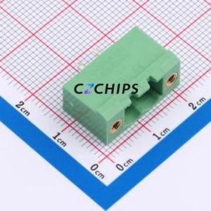 DB2EVM-5.0-2P-GN Plug-in Terminal Block Through hole,P=5mm Connector Board-to-Board / Socket - Closed Screw Fixing 1x2P 5mm - Product Image 1
