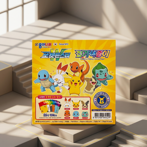 For Origami Paper Animal Style 26 Colors 104 Sheets Korean Kids Craft DIY Folding Paper Pack Anime Cartoon Wholesale - Product Image 2