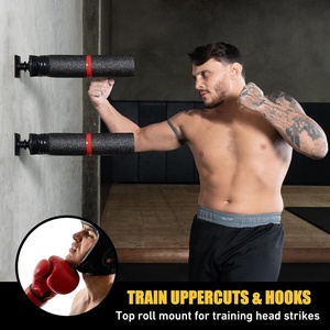 Barra de entrenamiento de boxeo Wellshow Sport para montar <span class=keywords><strong>en</strong></span> la pared con soporte para teléfono, saco de boxeo de velocidad, entrenador de reflejos - Product Image 3