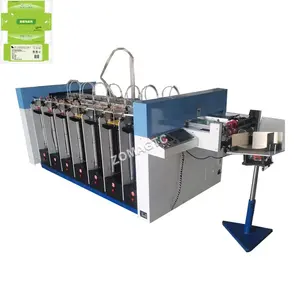 High Speed 6 Stations tissue boxes board gathering machine die- cut Lunch box paper collating machine collator