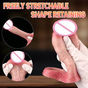 Realistische Kondome für Männer Wieder verwendbare Penis hülle für männliche Extender Dildo Enhancer Vergrößerung Kondom männliche Schwanz Sexspielzeug - Product Image 5