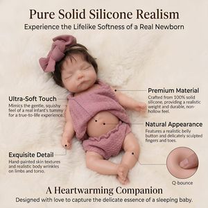 ตุ๊กตาซิลิโคนเด็กผู้หญิงขนาด 10 นิ้ว ตัวเต็ม ทำจากซิลิโคนนุ่มเหมือน<span class=keywords><strong>จริง</strong></span> ทำมือ สำหรับ<span class=keywords><strong>เด็ก</strong></span> - Product Image 2