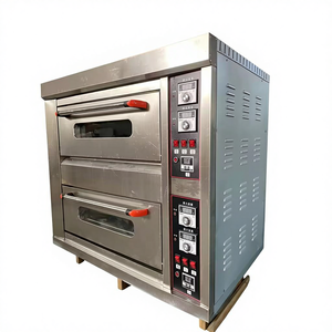 Four à pain électrique <span class=keywords><strong>Boulangerie</strong></span> 2 étages 2 plateaux Four à pizza Four à pain Cuisine commerciale Machines Four à pizza - Product Image 1