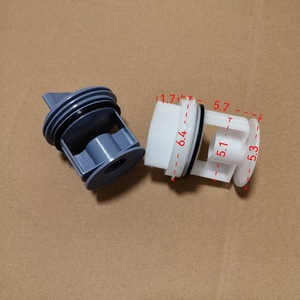 Filtre de machine à laver, bouchon de pompe de vidange en plastique pour machines à chargement frontal, usage domestique, pièce durable, numéro de pièce 001 - Product Image 2