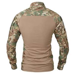 Camiseta Táctica de <span class=keywords><strong>Asalto</strong></span> para Hombre, Manga Larga, Corte Ajustado, Camuflaje, con Cierre - Product Image 2
