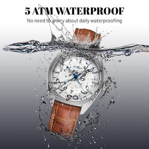 Hot Sale <b>Men's</b> Fashion Luxury <b>Quartz</b> <b>Watch</b> Minimalistic Vintage Style Stainless Steel Band Sapphire Crystal Pointer Dial 5BAR - Product Image 2