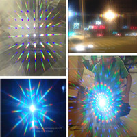 Lentille de Diffraction Effet Feu d'Artifice 13500 Lignes, Filtre de Diffraction pour Feux d'Artifice, Découpe et Impression pour Décorations de Fête