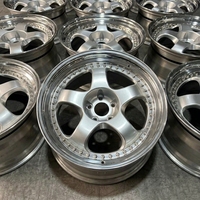 Jantes forgées sur mesure de qualité supérieure, classiques, à déport profond, polies, 5x114.3 5x120 5x112 pour voitures JDM Stance Widebody