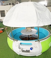 250cm Dôme top 6-8 personne électrique Barbecue Barbecue donut bateau beignet Barbecue bateau avec hors-bord à essence de carburant essence moteur moteur