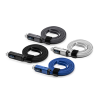 Hadiah promosi produsen kabel Data Tipe C kabel pengisian daya Cepat 100W 5A 3 in 1 untuk ponsel.