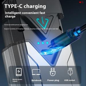 Linterna de Pesca COB Súper Brillante, Portátil, Recargable por USB, con Indicador de Batería, Linterna de Emergencia para Camping y Actividades al Aire Libre - Product Image 2