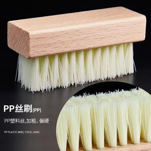 Brosse à chaussures avec manche en bois massif avec poils de porc et crin doux pour le nettoyage des <span class=keywords><strong>bottes</strong></span> et des chaussures en cuir Brosse à cirer les chaussures - Product Image 5