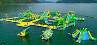Parc aquatique gonflable géant en PVC pour adultes, obstacles flottants, maison de sport, piscine de mer, personnalisable, installation facile, usage commercial, château amusant