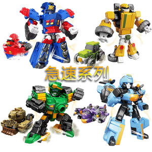 Set di 6 Robot Auto Giocattolo all'Ingrosso, <span class=keywords><strong>Action</strong></span> <span class=keywords><strong>Figure</strong></span> Trasformabili per Bambini dai 6 Anni in Su, Trasformabili in Auto Giocattolo - Product Image 4