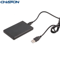 CHAFON USB 长距离无源式 13.56MHz 14443A 智能 RFID 读卡器 黑色 Windows UHF 卡支持