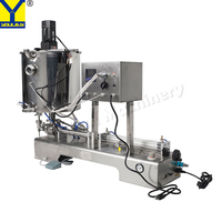 G1WJD Remplisseuse semi-automatique pneumatique chauffée de haute précision pour pâtes, aliments chauds, lait, boissons en bouteilles/sachets en verre - Acier inoxydable