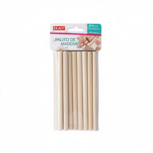 Aste in legno Ilan 3x150mm 35 pezzi per artigianato e progetti fai da te - Product Image 2