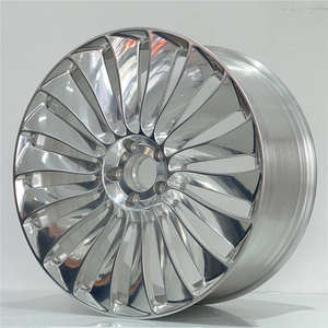 Venta caliente personalizada 18 19 20 21 22 24 pulgadas ruedas forjadas de radios múltiples aleación de aluminio cepillado 98mm/100mm PCD - Product Image 4