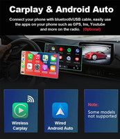 Reproductor Multimedia Universal para Automóvil de 7 Pulgadas, Precio al por Mayor, Estéreo Universal Android con Funciones de Bluetooth, Carplay y GPS