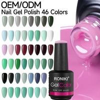 Usine de vernis à ongles RONIKI : Créez votre propre marque – Gel UV 3 étapes, 3000 couleurs, vernis à ongles sans HEMA/TPO, 15 ml, gel couleur pure pour nail art