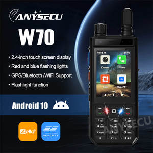 Anysecu W70 IP68 4G POC LTE Walkie Talkie Android 10 Impermeabile Radio POC Walkie Talkie Aggiungi la Tua SIM Zello Realptt <span class=keywords><strong>GPS</strong></span> - Product Image 3