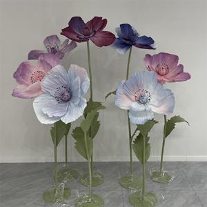 L-016 Flores Artificiales al por Mayor, Amapolas Gigantes para Decoración de Bodas, Eventos, Tiendas, Fiestas y Exhibiciones - Product Image 5