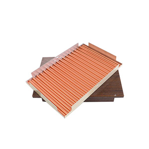 Thép và nhôm ốp tường điền với nhôm tổ ong và corrugate gỗ hạt kết thúc - Product Image 1