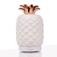 Diffuseur d'arômes ultrasonique électrique en céramique à brancher, mini humidificateur d'ambiance pour hôtel et maison, lumière LED 7 couleurs, garantie 1 an