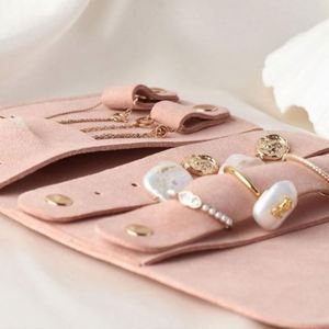 Pochette de rangement multifonctionnelle pour bijoux, personnalisable avec logo, minimaliste, 6 pouces, doublure en polyester, pour boucles d'oreilles, bagues et bracelets - Product Image 3