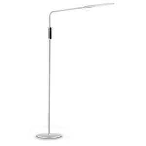 Lámpara LED de pie de 9W blanca, eficiente y moderna; ideal para iluminar salas, estudiar o crear ambientes acogedores. - Product Image 1