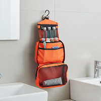 Neceser plegable ultraligera con cierre de cremallera de moda y gancho colgante