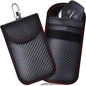 Protector de Llaves Compacto de Fibra de Carbono Faraday, Cartera para Llaves de Coche con Cierre y Bloqueo de Señal, Bolsa Faraday de Bolsillo - Product Image 3
