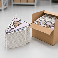 FTQS Désodorisant de voiture suspendu en forme d'avion en papier mignon, motifs Ours et Capybara, OEM, Marque privée, Longue durée, Cadeau