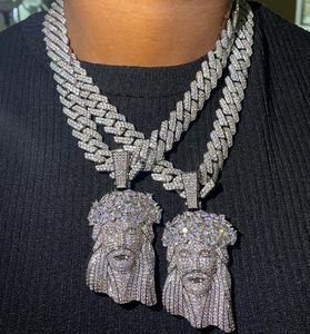 Custom 925 Silver <strong>Moissanite</strong> Jewelry Past <strong>Diamond</strong> <strong>Tester</strong> Iced Out Hip Hop <strong>Moissanite</strong> Jesus Men Necklace Pendant - Product Image 4