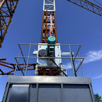 Monte-charge industriel SC40 à crémaillère et pignon pour petites entreprises de construction, capacité 400 kg, idéal pour les petits entrepreneurs et constructeurs