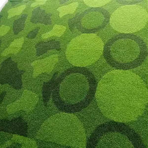 Low Prices High Quality Custom Print Circular Pattern Artificial Grass