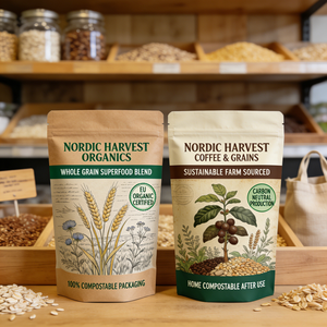 Professional OEM Service High Barrier Mono PE <b>Laminate</b> Mono Material <b>Pouch</b> Fully Recyclable Stand Up Bag for Grain Superfood - Product Image 4