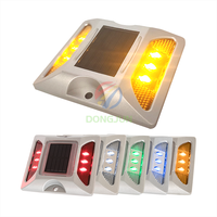 Voyant solaire étanche en aluminium pour goujon de route, feux de position solaires à led, yeux de chat pour goujon de route